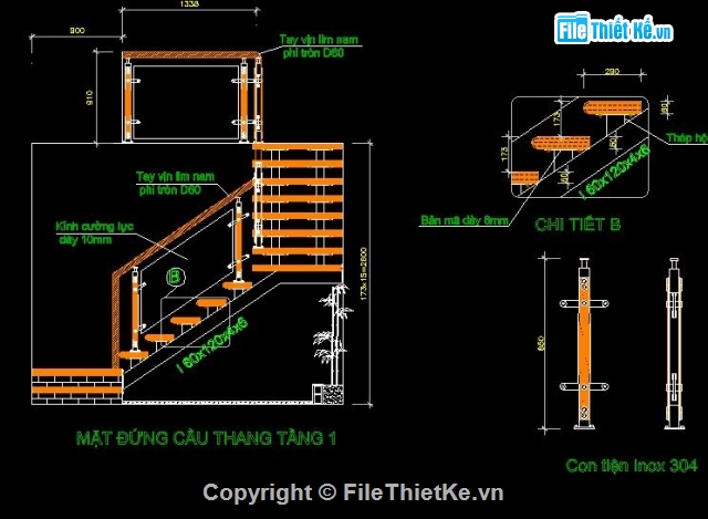 lan can kính,lan can cầu thang,cầu thang nhà ở,Mẫu lan can